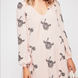 NWT free people Embroidered Austin mini dress